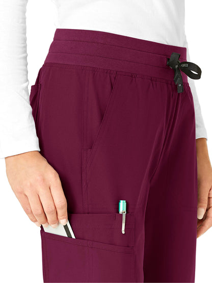 Women's Seven-Pocket Modern Fit Jogger Pant - C51113 - Wine