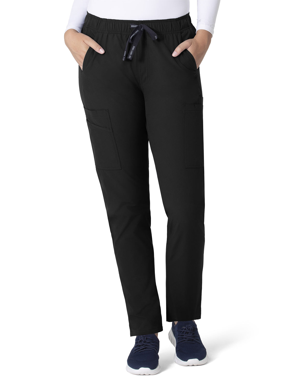 Women's Nine-Pocket Modern Fit Straight Leg Pant - C51213 - Black