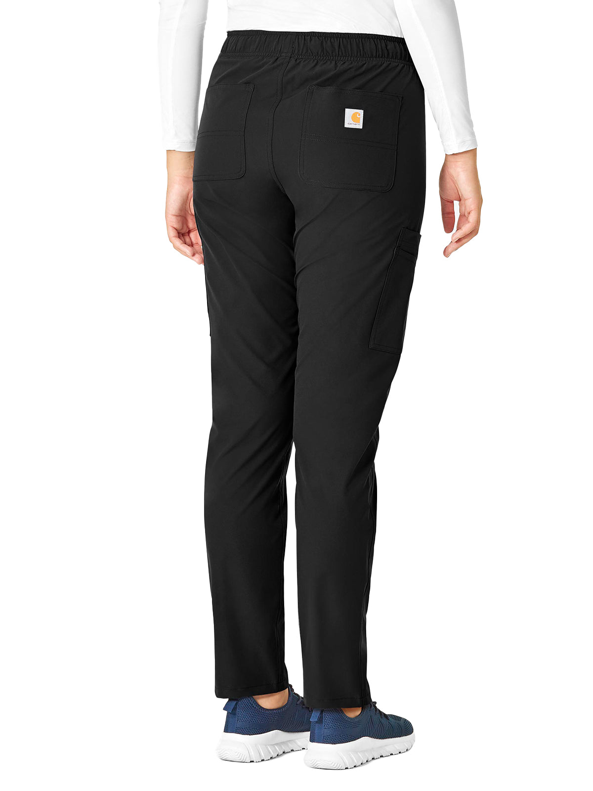 Women's Nine-Pocket Modern Fit Straight Leg Pant - C51213 - Black