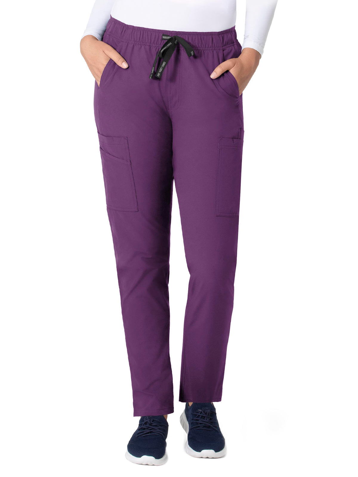 Women's Nine-Pocket Modern Fit Straight Leg Pant - C51213 - Eggplant