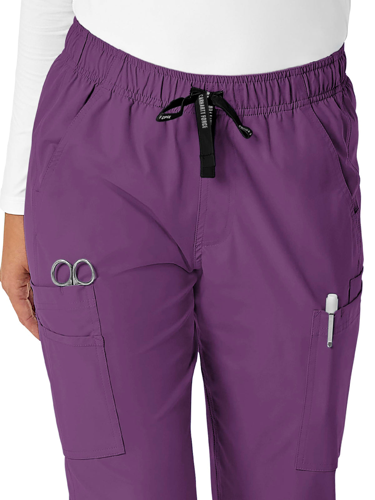 Women's Nine-Pocket Modern Fit Straight Leg Pant - C51213 - Eggplant