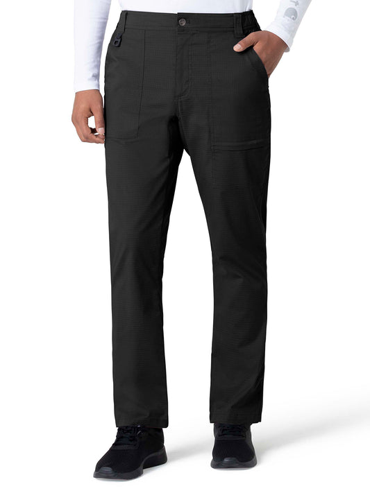 Men's Modern Fit Ripstop Straight Leg Pant - C51418 - Black