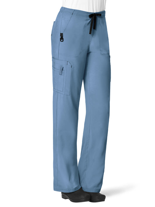 Women's Utility Boot Cut Pant - C52110 - Azure Blue