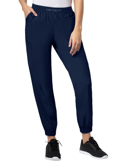 Women's Seven-Pocket Comfort Cargo Jogger Pant - C54106 - Navy