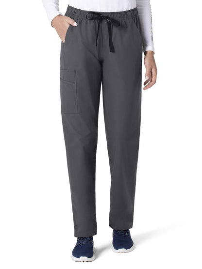 Unisex Six-Pocket Elastic Waist Pant - C55013 - Pewter