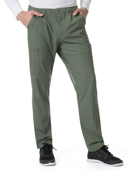 Men's Twelve-Pocket Twill Straight Leg Pant - C55106 - Olive