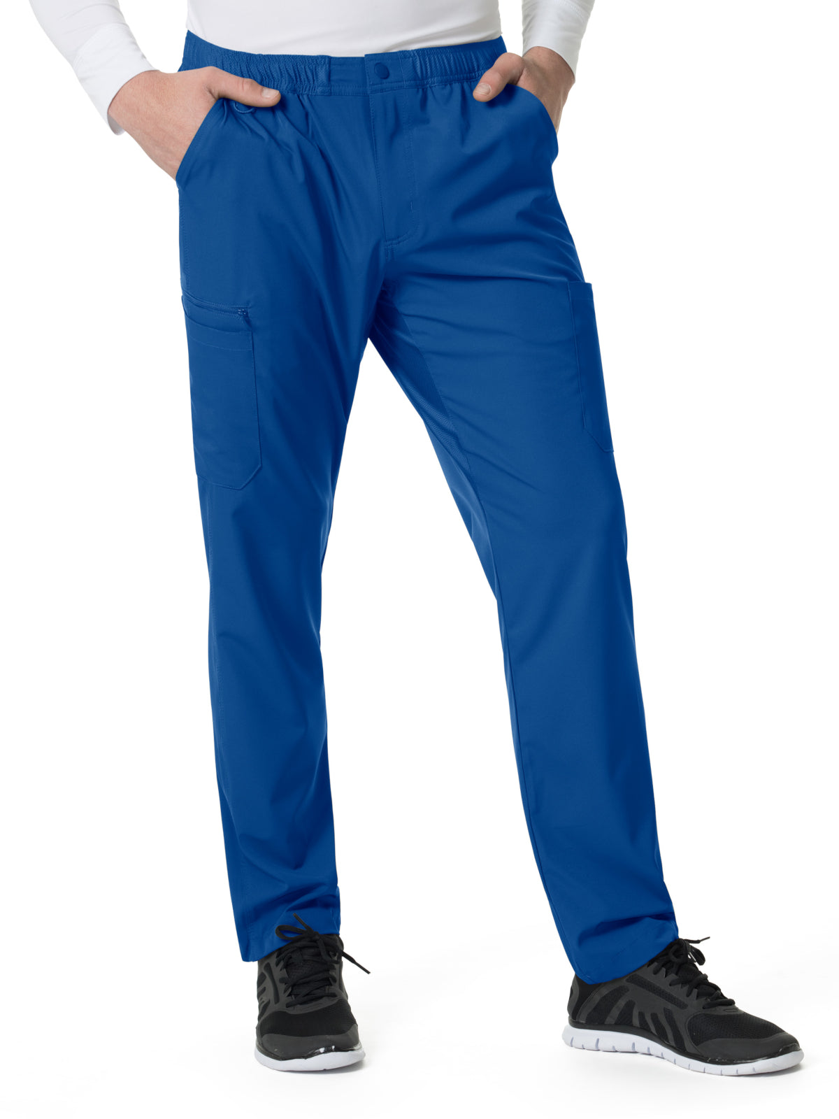 Men's Twelve-Pocket Twill Straight Leg Pant - C55106 - Royal