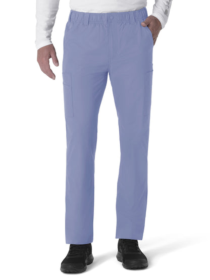 Men's Nine-Pocket Straight Leg Cargo Pant - C56113 - Ceil Blue