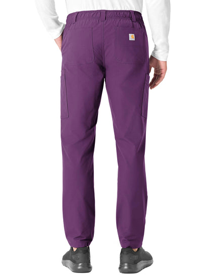 Men's Nine-Pocket Straight Leg Cargo Pant - C56113 - Eggplant