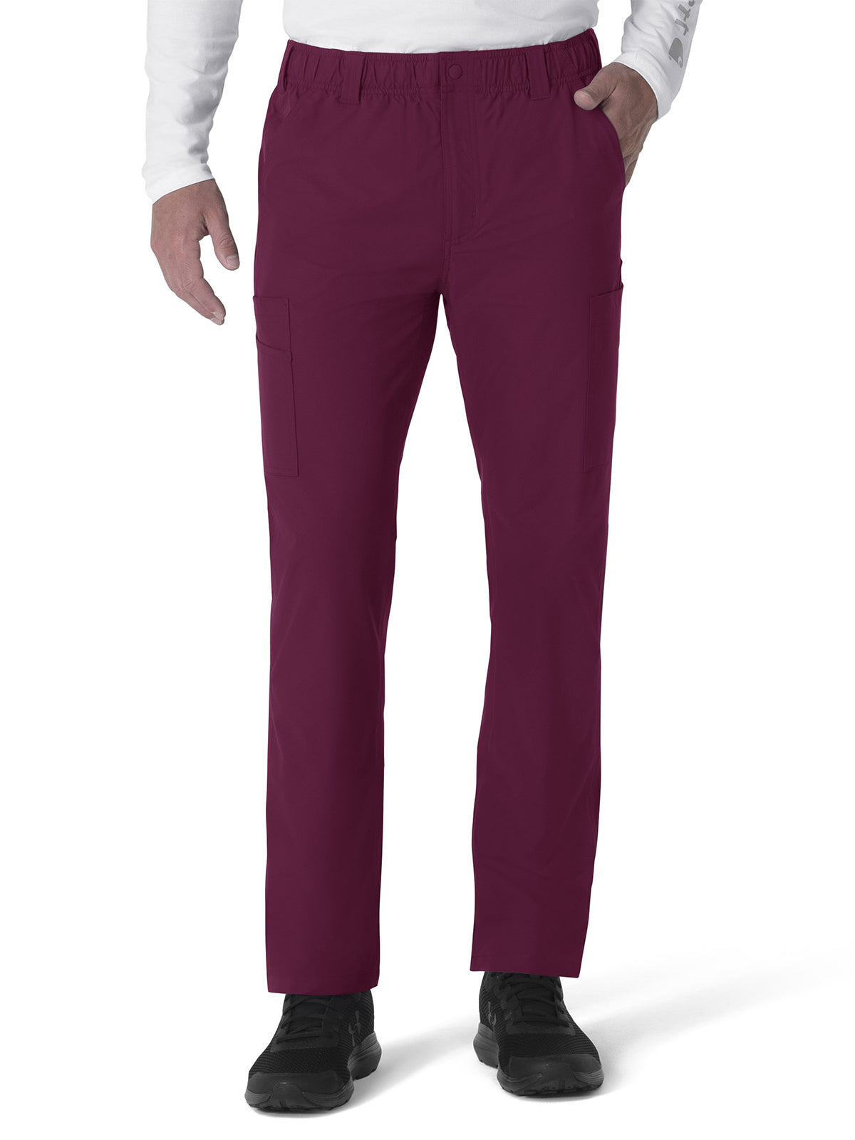 Men's Nine-Pocket Straight Leg Cargo Pant - C56113 - Wine