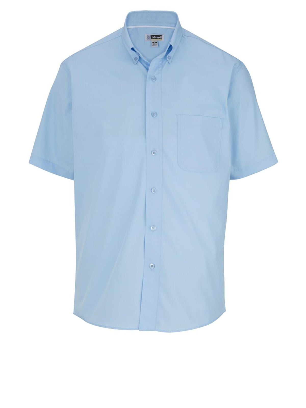 Men's Lightweight Short Sleeve Poplin Shirt - 1245 - Blue