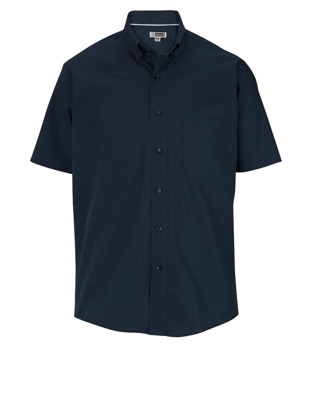 Men's Lightweight Short Sleeve Poplin Shirt - 1245 - Navy