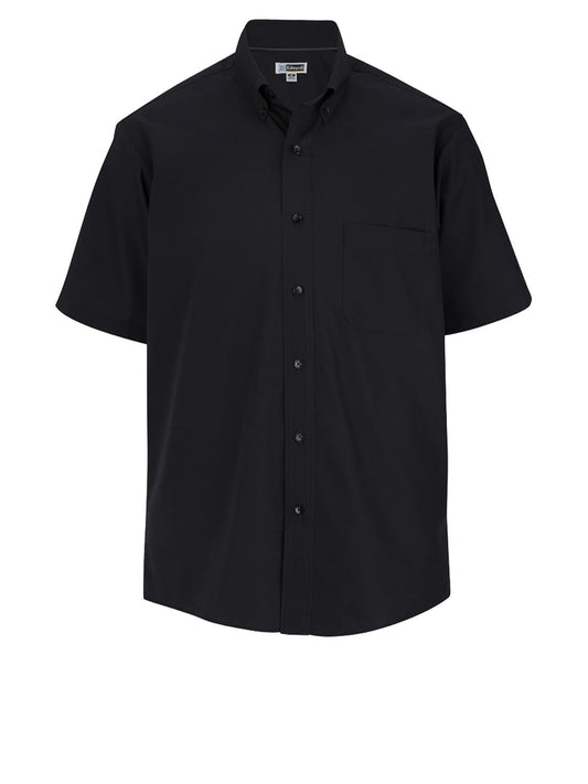 Men's Lightweight Short Sleeve Poplin Shirt - 1245 - Black