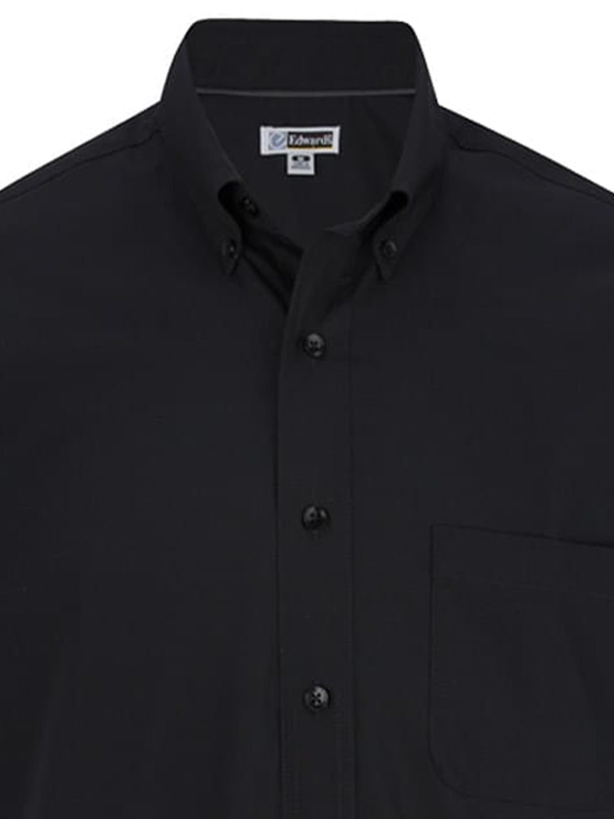 Men's Lightweight Short Sleeve Poplin Shirt - 1245 - Black