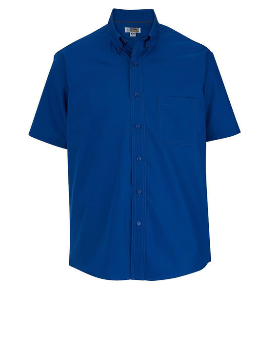 Men's Lightweight Short Sleeve Poplin Shirt - 1245 - Royal