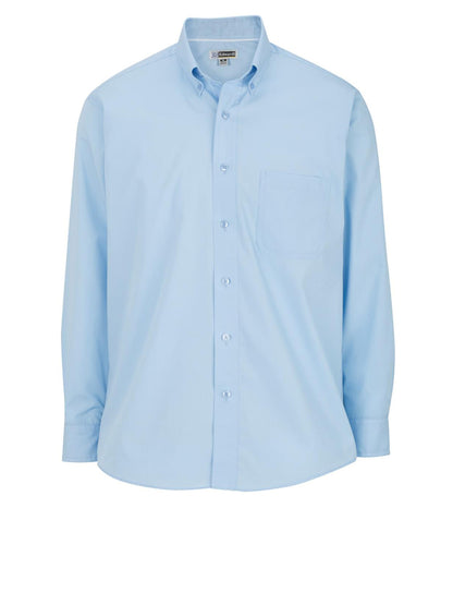 Men's Lightweight Long Sleeve Poplin Shirt - 1295 - Blue