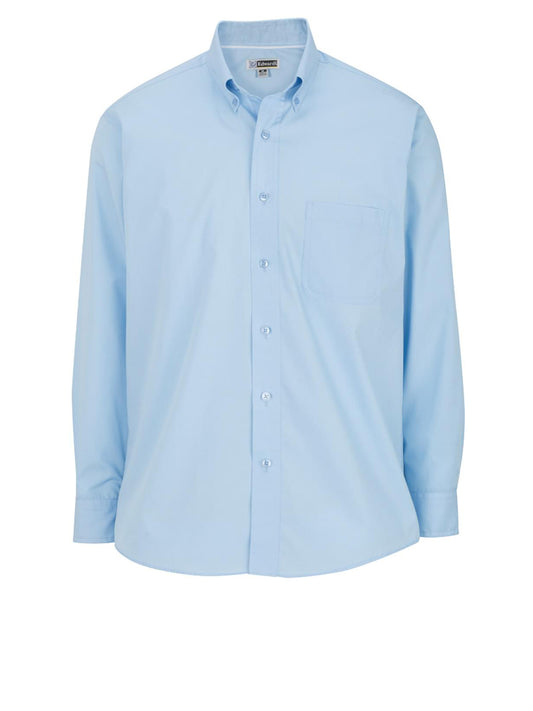 Men's Lightweight Long Sleeve Poplin Shirt - 1295 - Blue