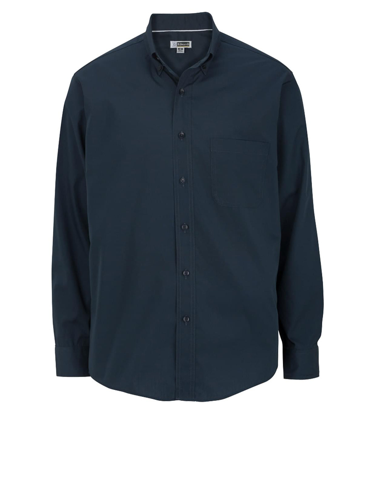 Men's Lightweight Long Sleeve Poplin Shirt - 1295 - Navy