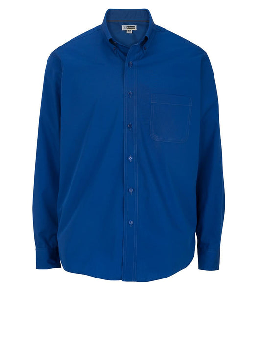 Men's Lightweight Long Sleeve Poplin Shirt - 1295 - Royal