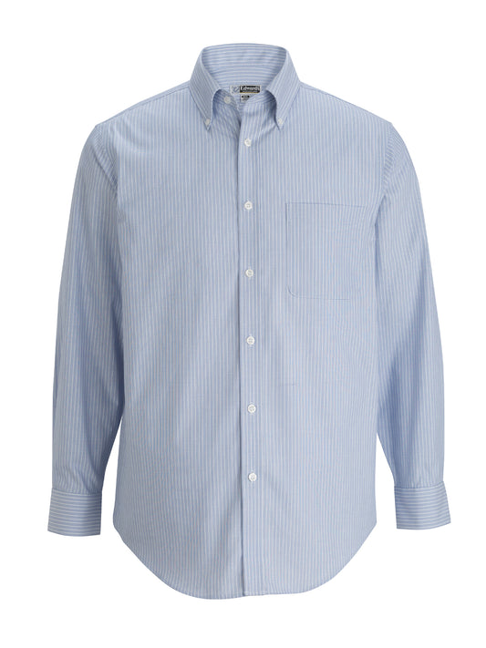 Men's Wrinkle Free Button-Down Shirt - 1976 - Blue/White Stripe