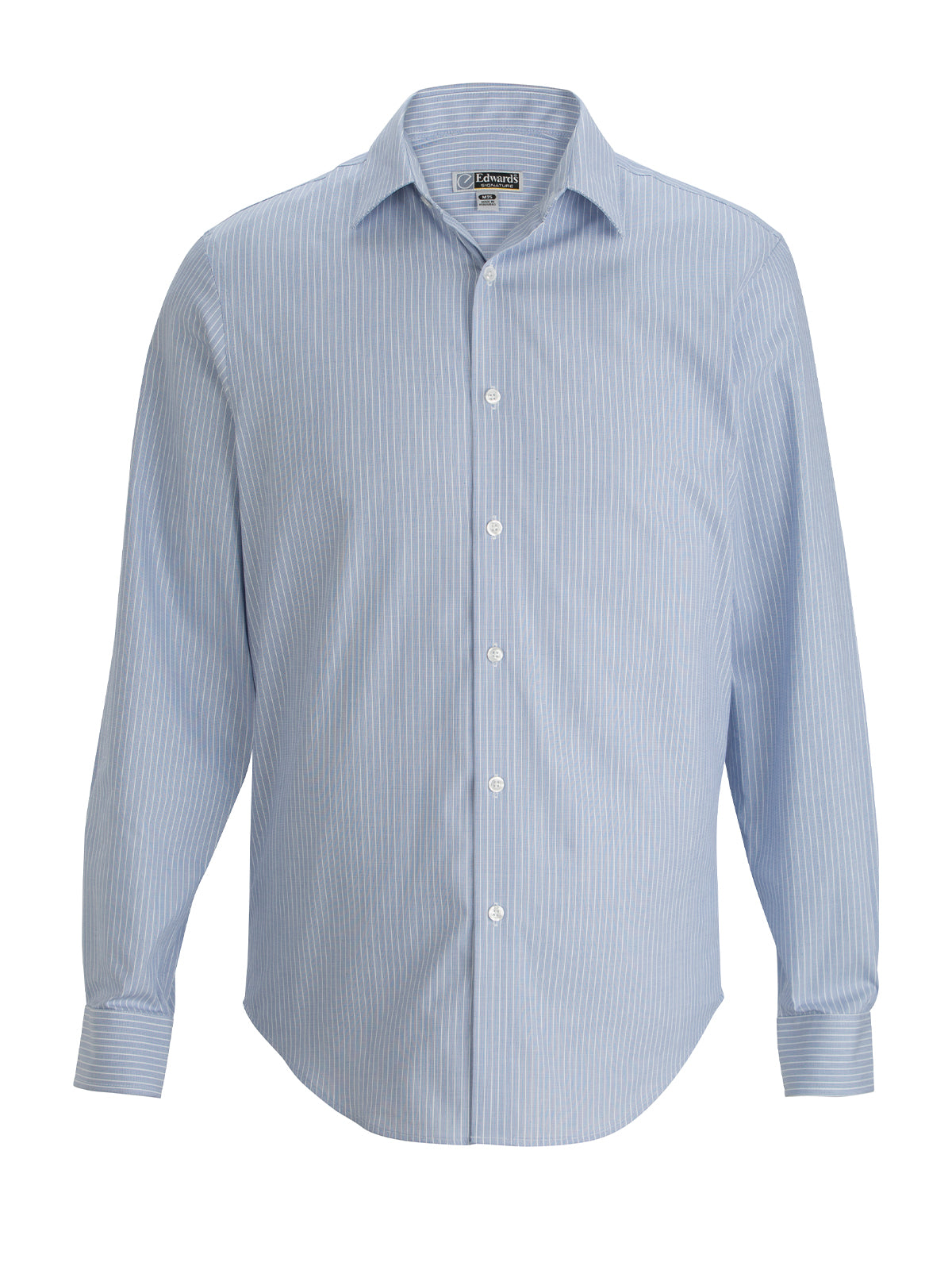 Men's Wrinkle Free Spread Collar Shirt - 1978 - Blue/White Stripe