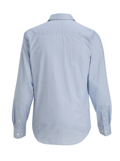 Men's Wrinkle Free Spread Collar Shirt - 1978 - Blue/White Stripe