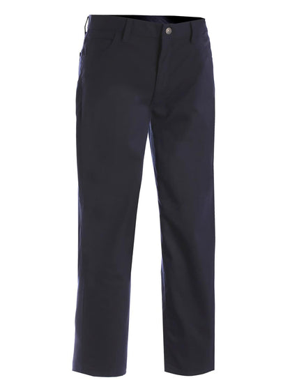 Men's Rugged Flat Front Pant - 2551 - Navy