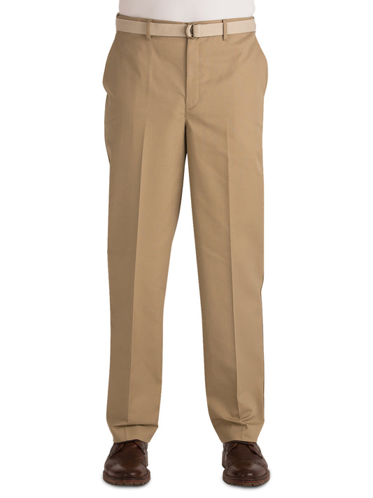 Men's Business Chino Flat Front Pant - 2578 - Khaki