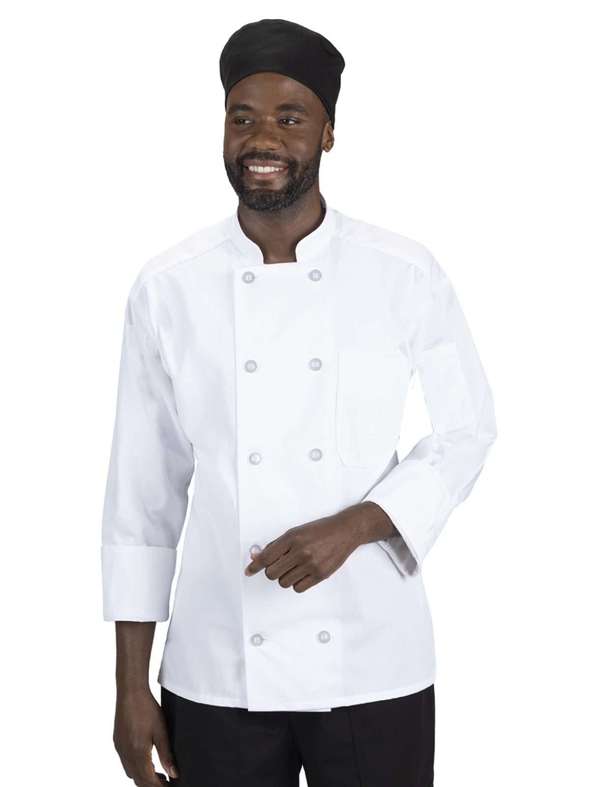 Unisex Classic 10-Button Chef Coat - 3301 - White