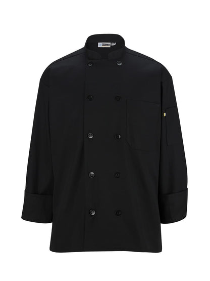 Unisex Classic 10-Button Chef Coat - 3301 - Black