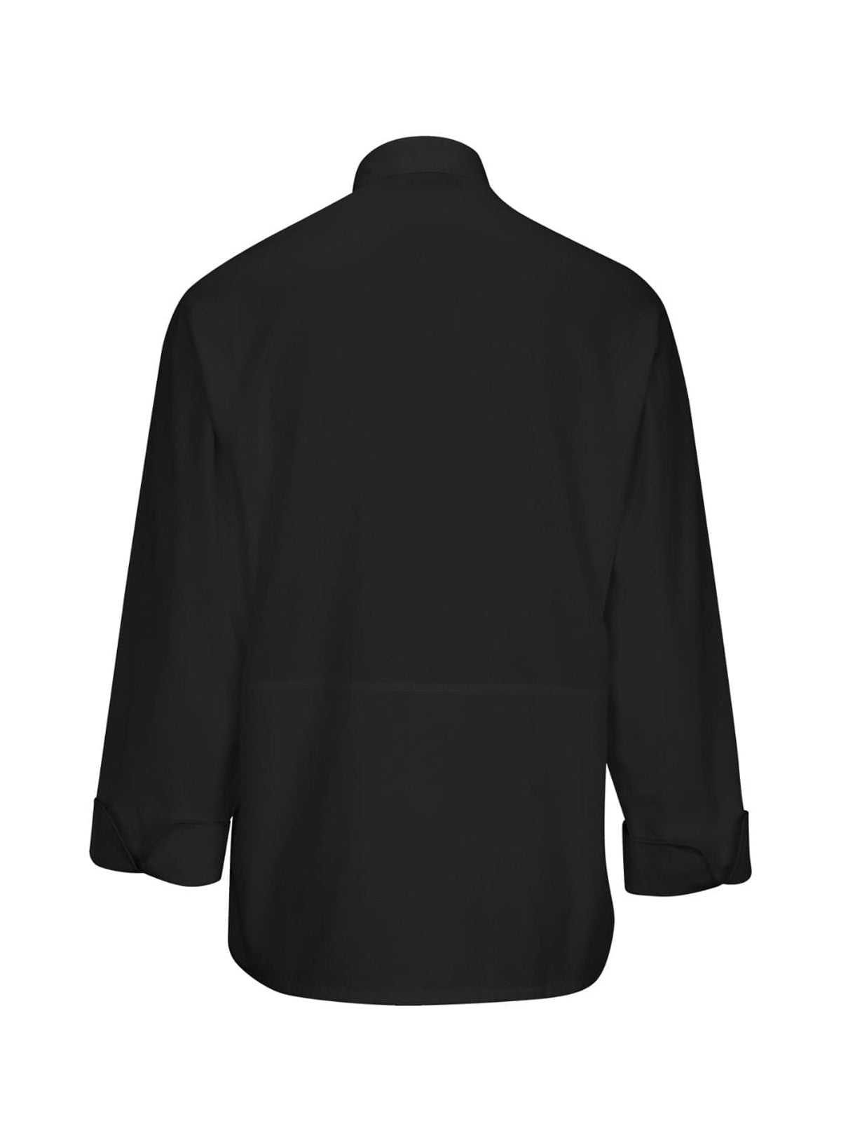 Unisex Long Sleeve Mesh Back Chef Coat - 3363 - Black