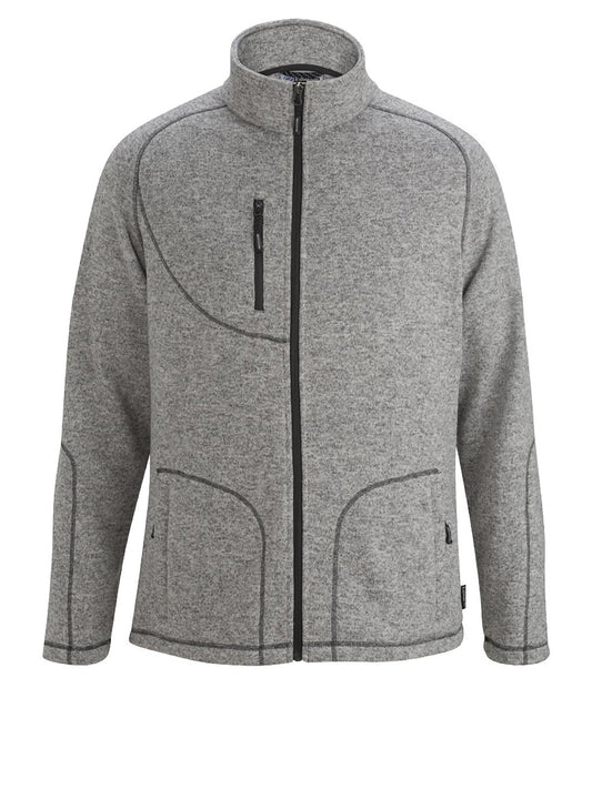 Men's Knit Fleece Jacket - 3460 - Athletic Grey Heather
