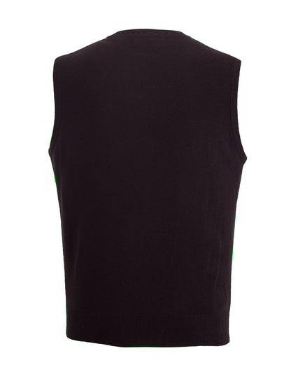 Men's V-Neck Vest - 4065 - Black