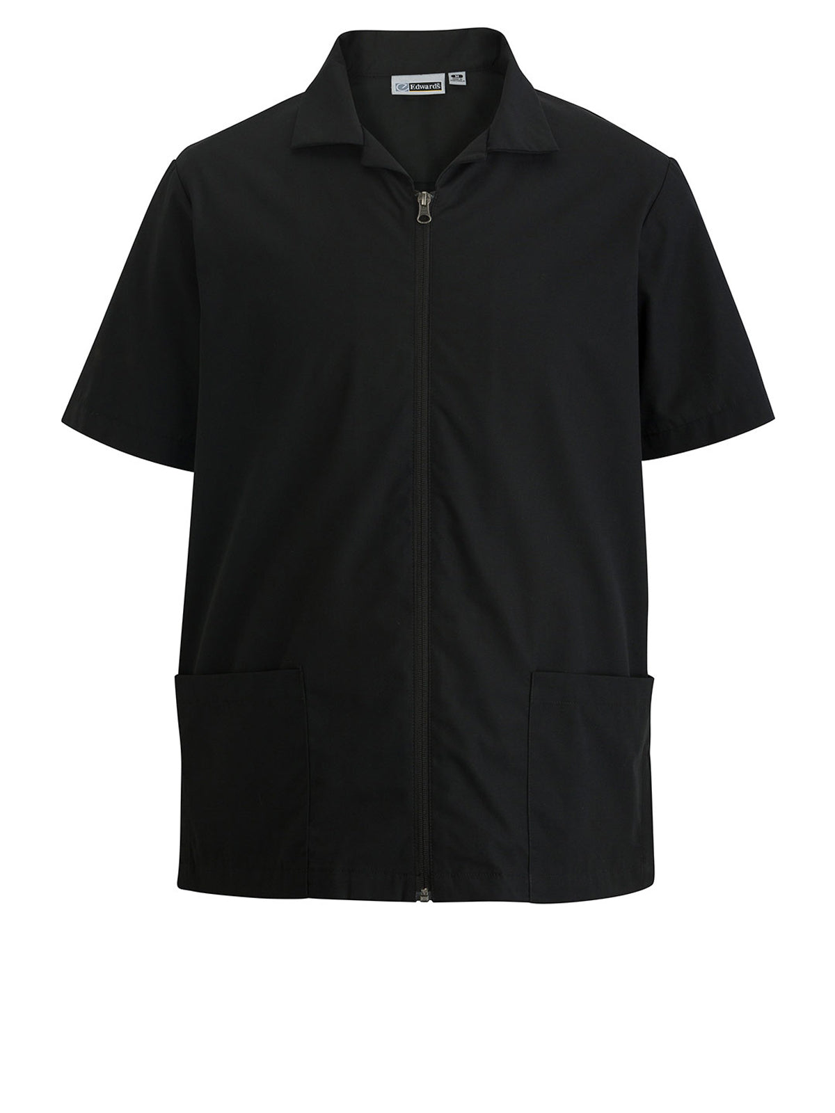 Men's Zip-Front Service Shirt - 4891 - Black