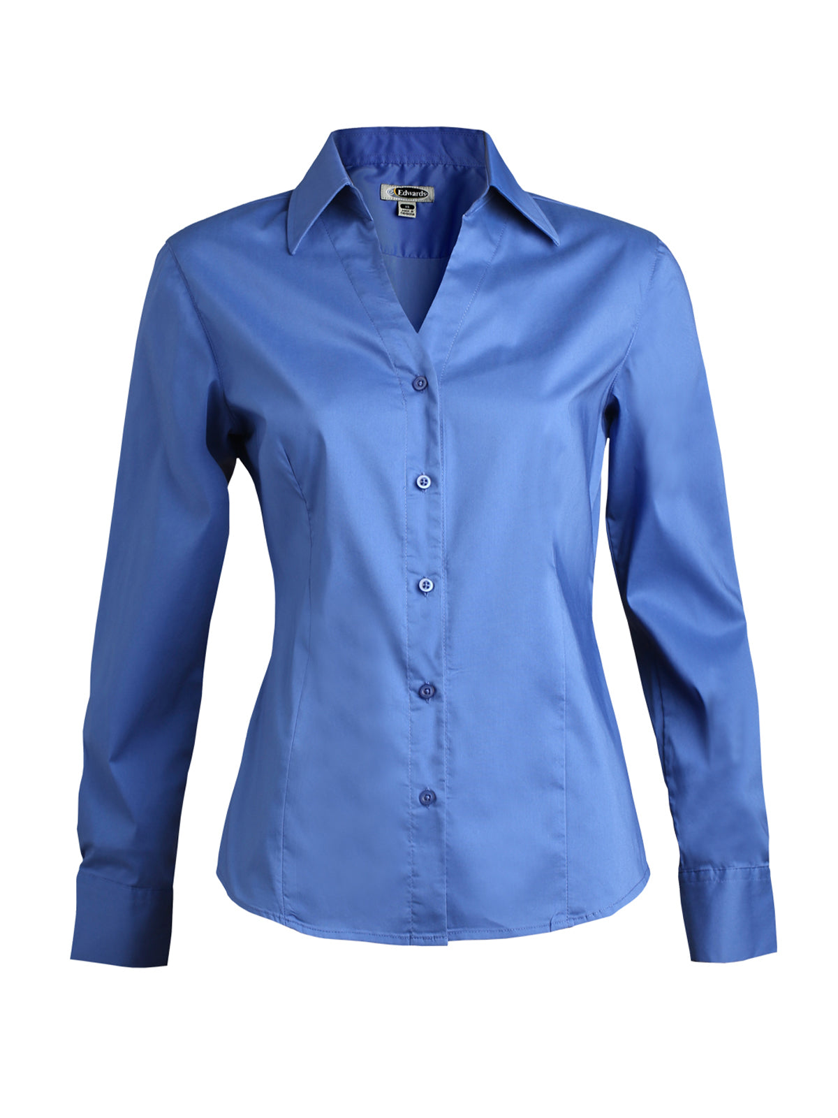 Women's V-Neck Stretch Shirt - 5034 - French Blue