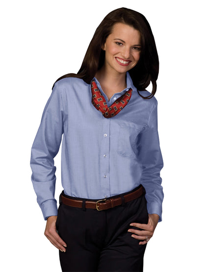 Women's Long Sleeve Easy Care Shirt - 5077 - Blue