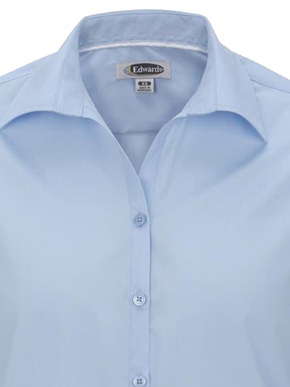 Women's Short Sleeve Lightweight Poplin Shirt - 5245 - Blue