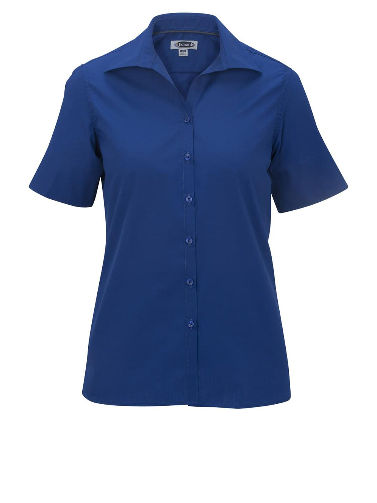 Women's Short Sleeve Lightweight Poplin Shirt - 5245 - Royal