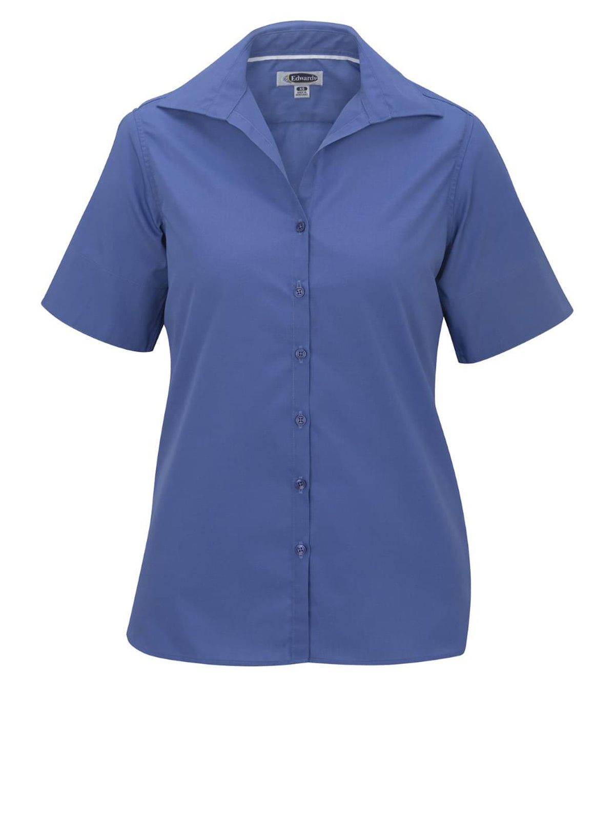 Women's Short Sleeve Lightweight Poplin Shirt - 5245 - French Blue