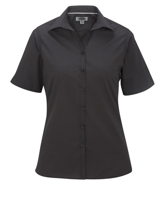 Women's Short Sleeve Lightweight Poplin Shirt - 5245 - Steel Grey