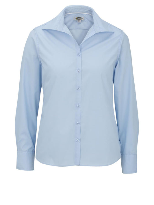 Women's Long Sleeve Lightweight Poplin Shirt - 5295 - Blue