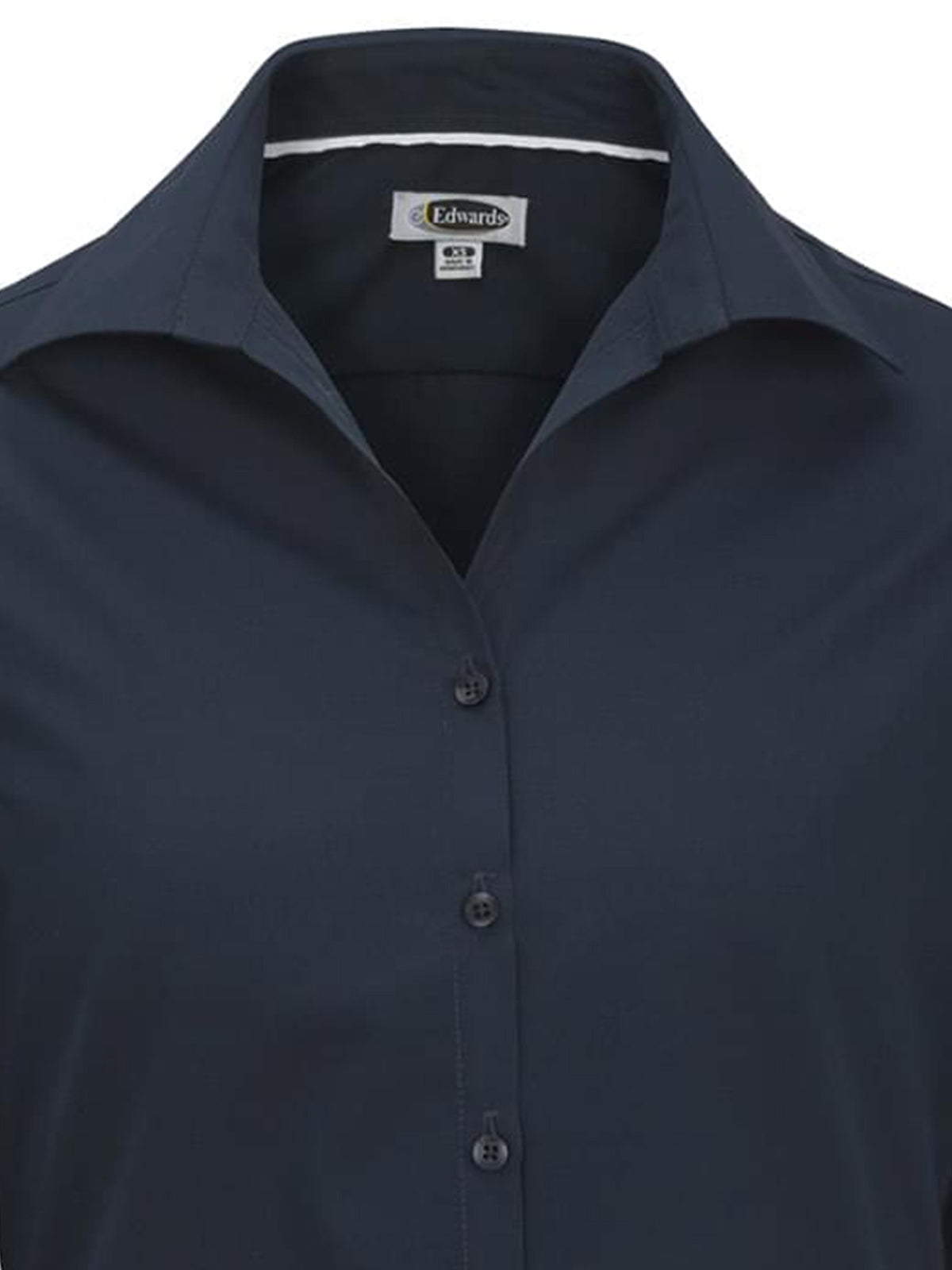 Women's Long Sleeve Lightweight Poplin Shirt - 5295 - Navy