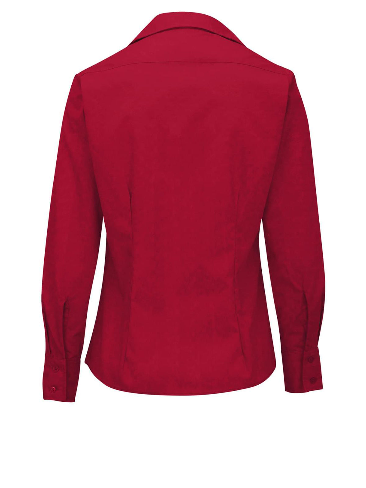 Women's Long Sleeve Lightweight Poplin Shirt - 5295 - Red