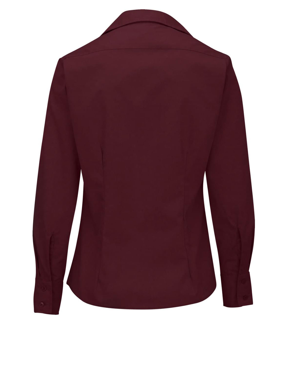 Women's Long Sleeve Lightweight Poplin Shirt - 5295 - Burgundy