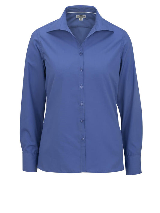 Women's Long Sleeve Lightweight Poplin Shirt - 5295 - French Blue
