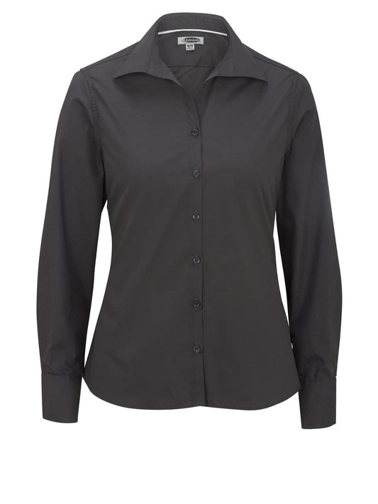 Women's Long Sleeve Lightweight Poplin Shirt - 5295 - Steel Grey