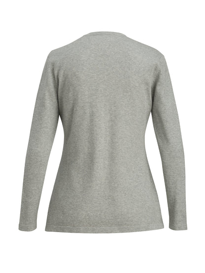 Women's Shirttail Sweater - 7046 - Grey Heather