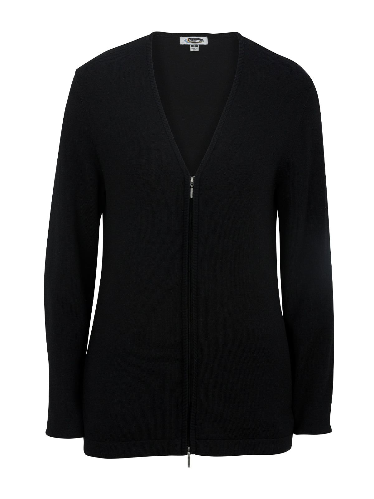 Women's Full-Zip Sweater - 7062 - Black