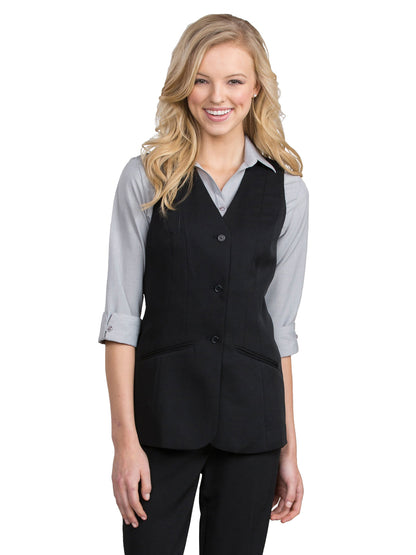 Women's Sleeveless Vest - 7551 - Black