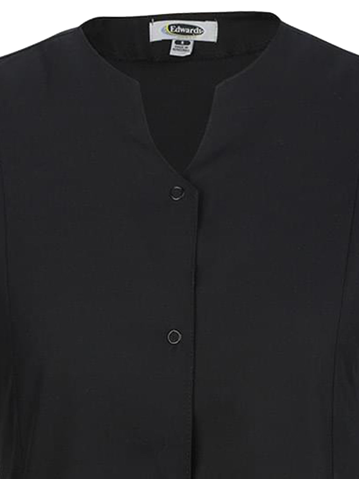 Women's Snap-Front Smock Shirt - 7889 - Black